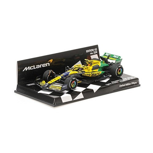 MiniChamps McLaren F1 Team MCL38 Lando Norris 2024 Monaco GP 1:43 Scale Model Car