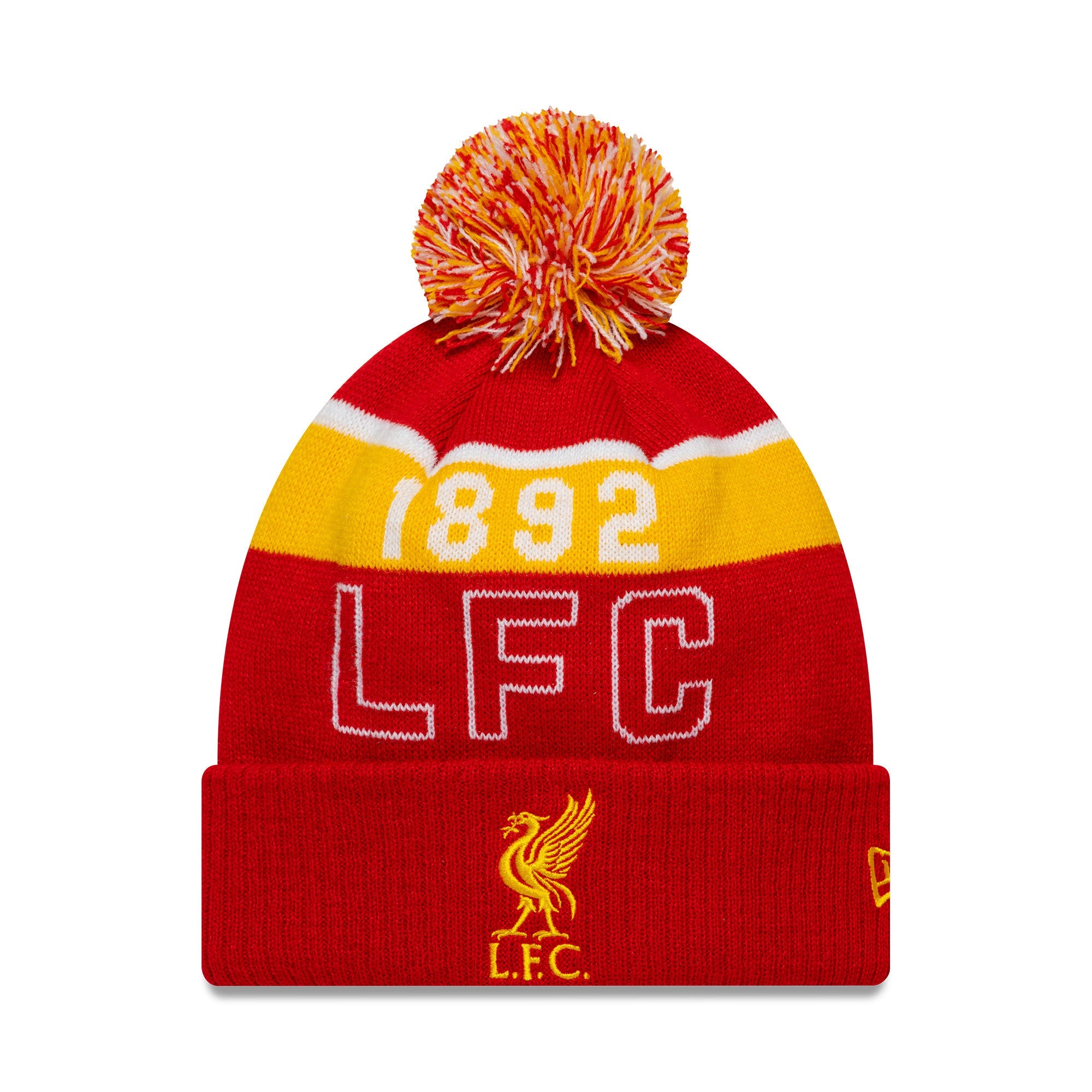 Liverpool FC Sport Cuff Beanie Adults - Scarlet/Amber Gold Liverpool FC / Beanie