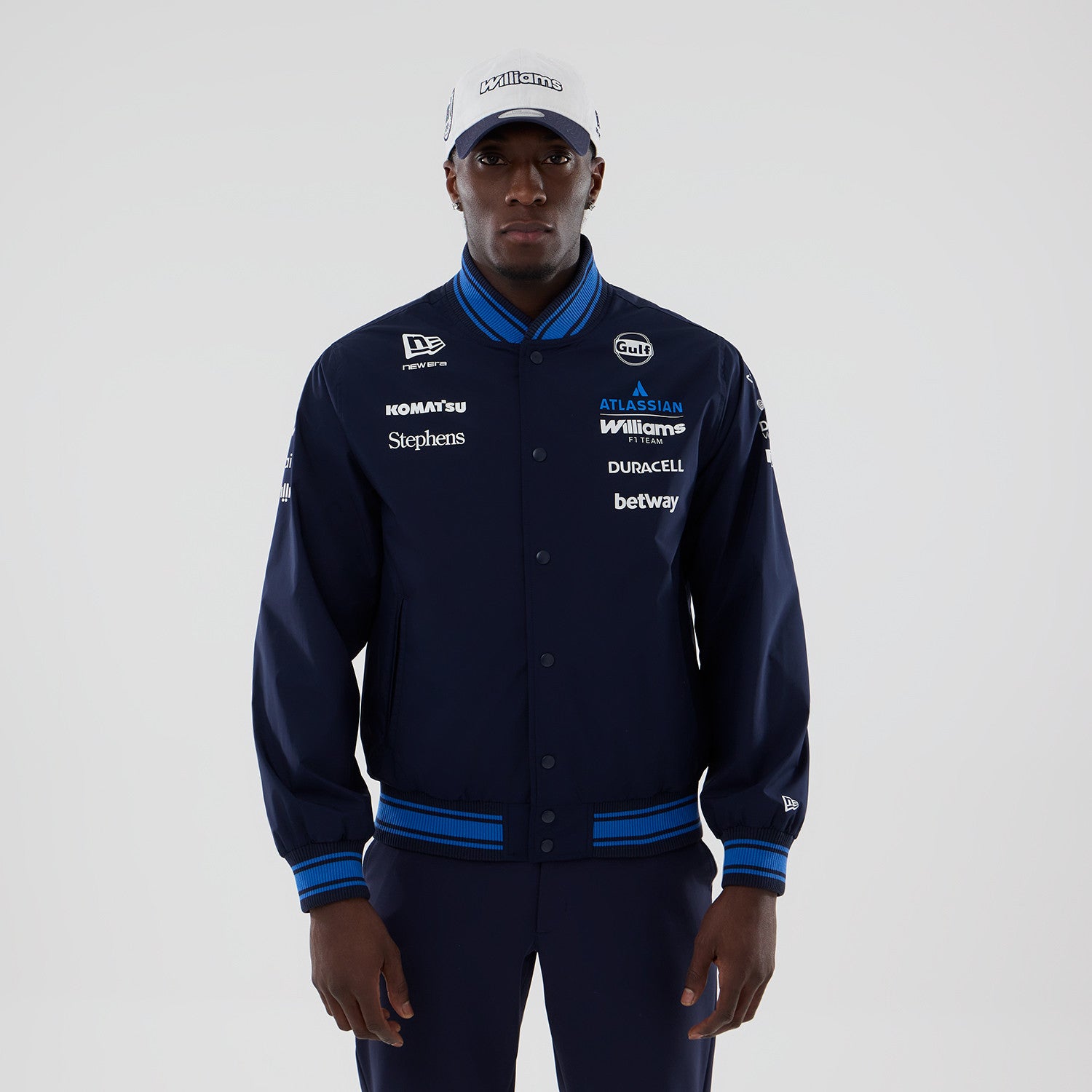 Williams F1 Team 2026 Varsity Jacket Mens - Night Shift Navy