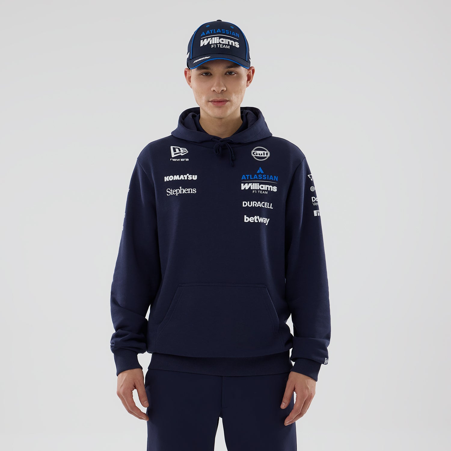 バルトロメオ品2026 ウィリアムズ　F1 チーム　スタッフ用　ポーチ Williams F1 Team 2026 Hoodie Mens - Night Shift Navy | TheRaceWorks