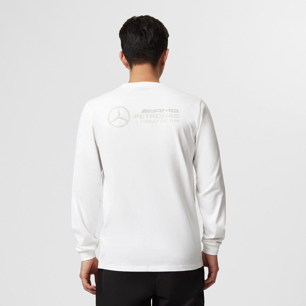 Mercedes AMG Petronas F1 LS Tee Mens - White