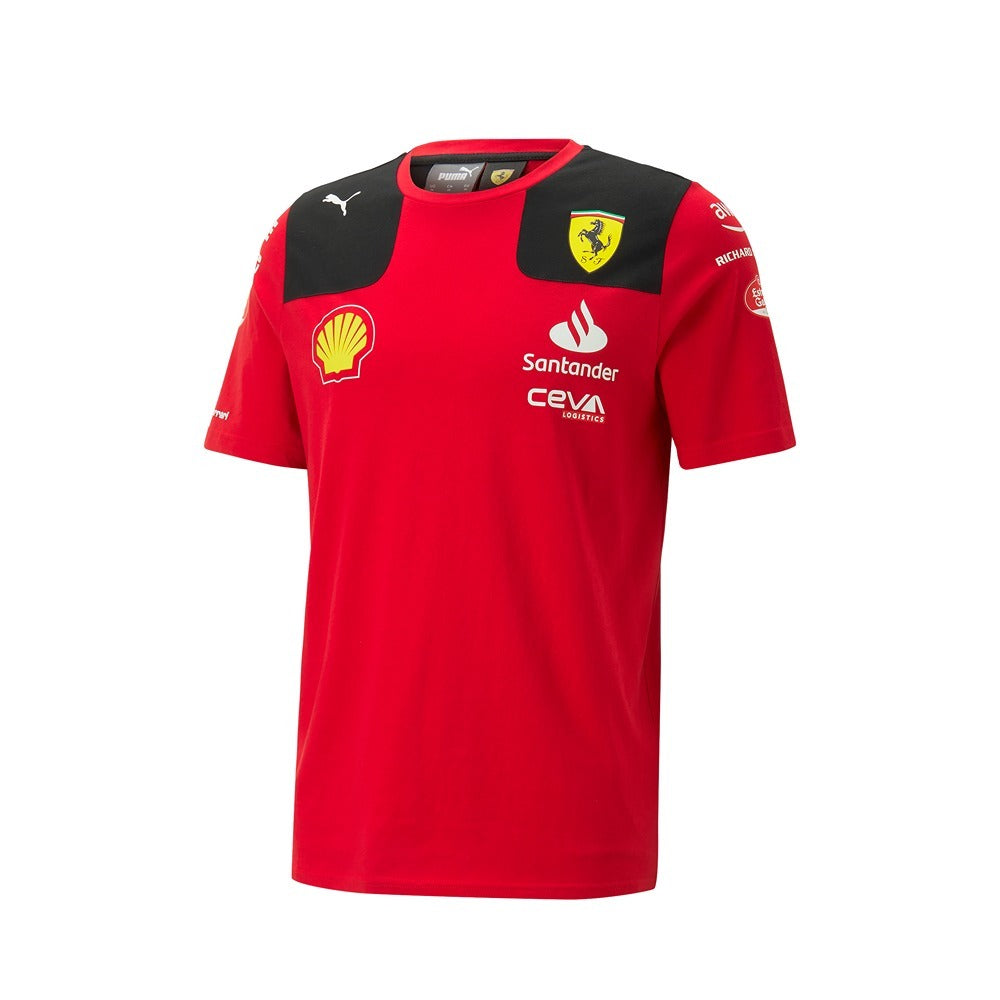 Scuderia Ferrari F1 2023 Team Sainz Tee Mens - Red