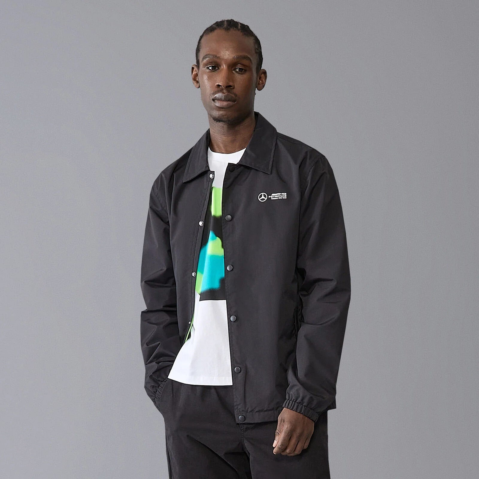 メルセデス F1コーチジャケット Coach Jacket - Mercedes-AMG F1 | Fuel For Fans