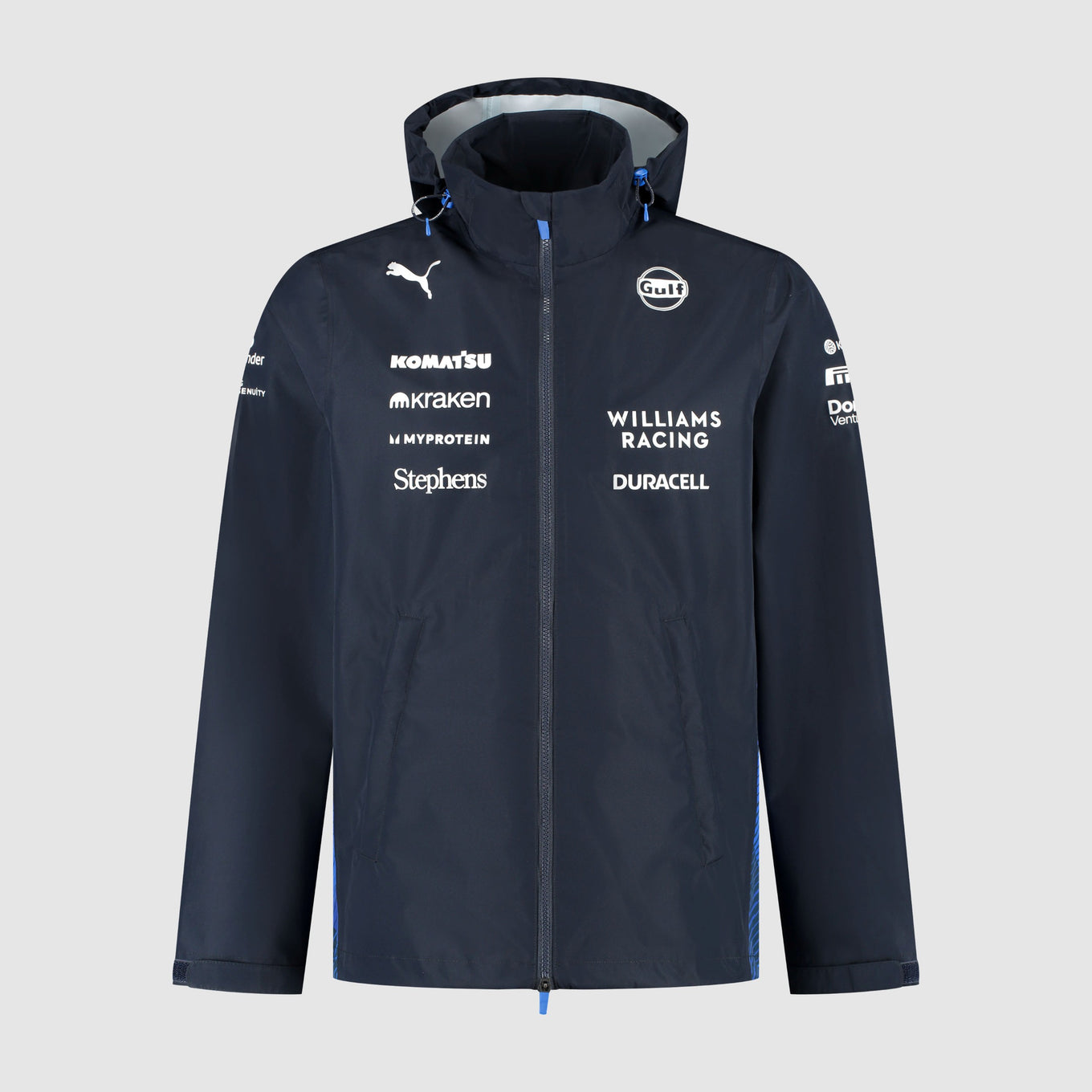 Williams Racing F1 Team 2025 Rain Jacket Mens - Navy