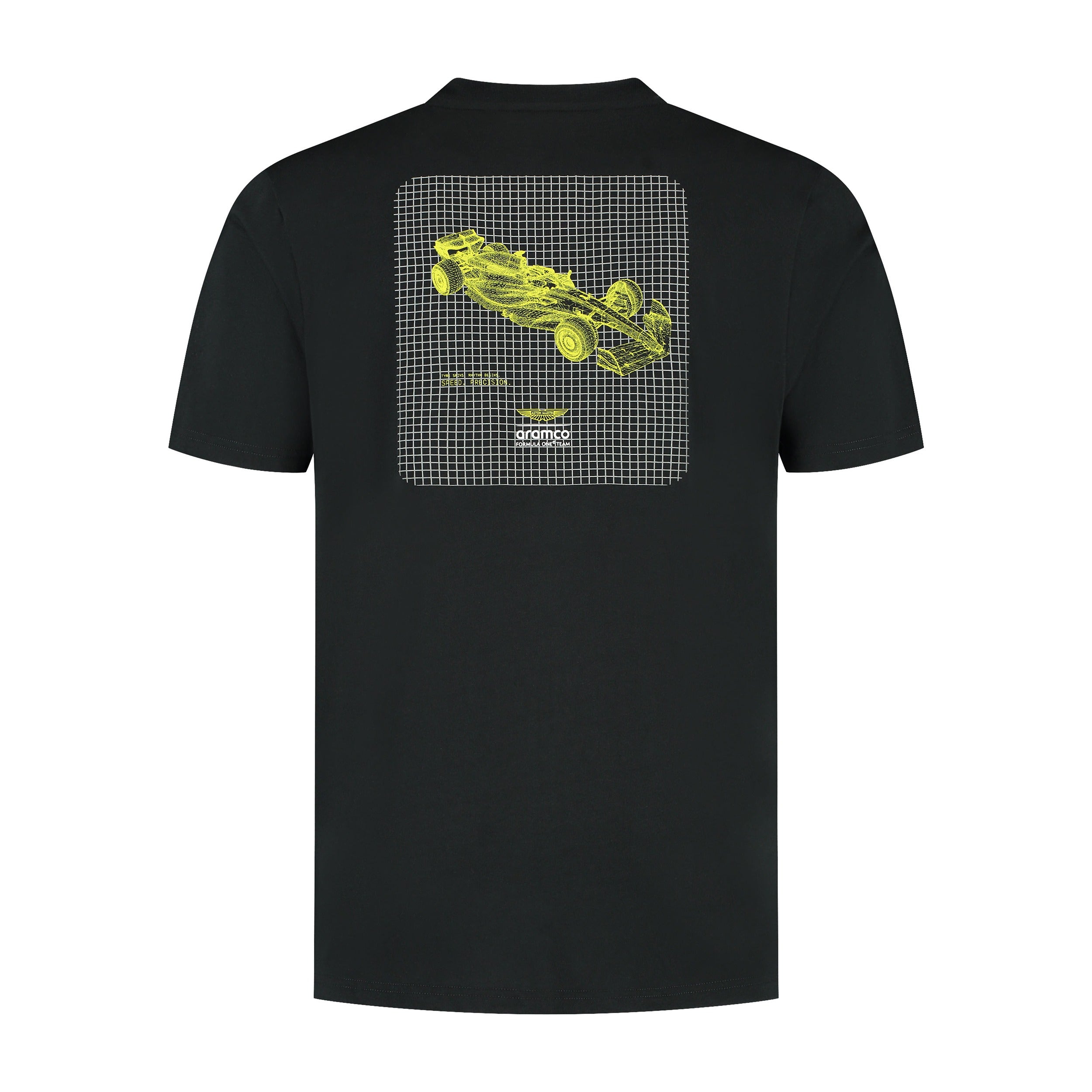 Aston Martin F1 Wireframe Graphic Tee Mens - Black