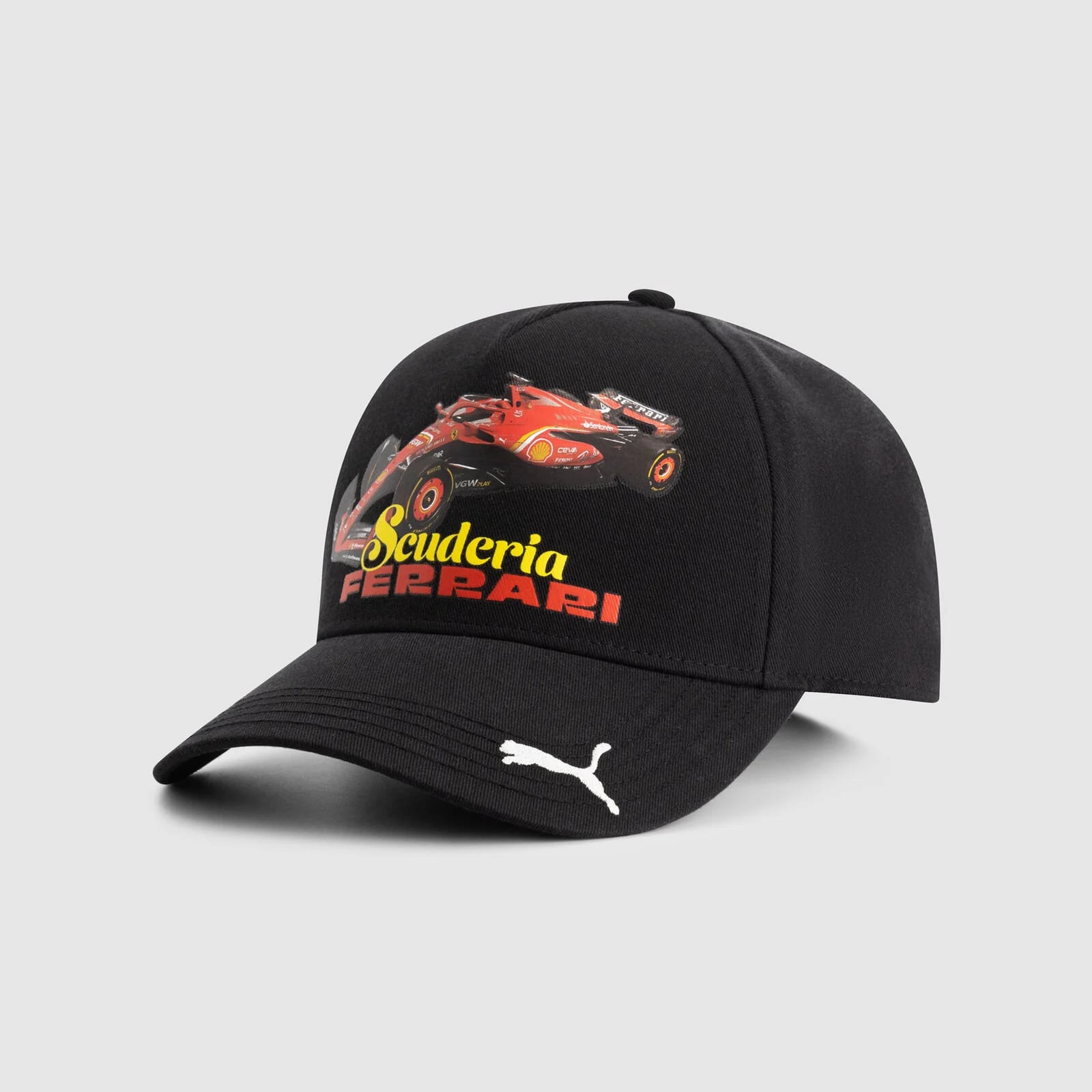 Scuderia Ferrari F1 Graphic Car Cap Adults - Black | TheRaceWorks