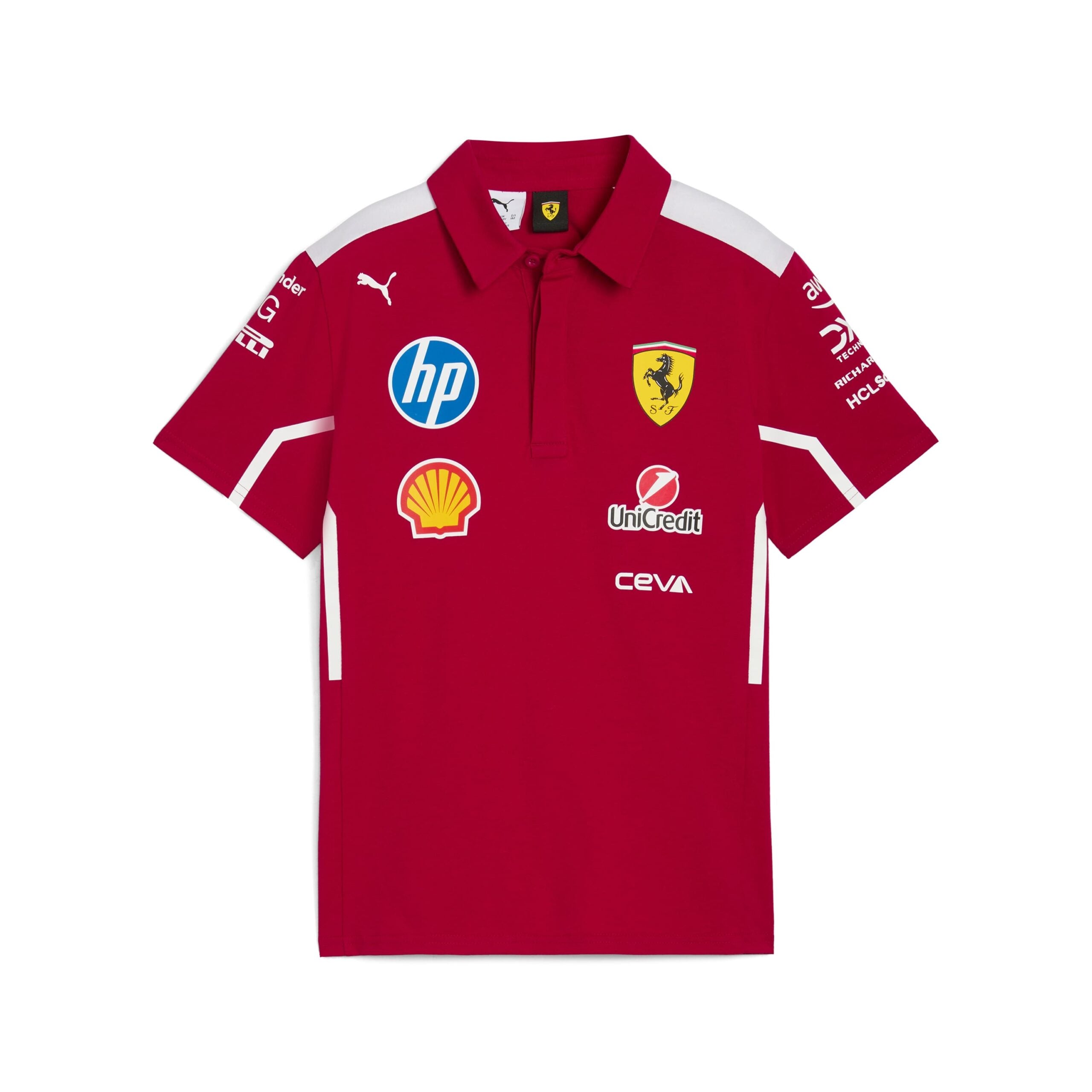 Scuderia Ferrari F1 Team 2025 Polo Mens - Dark Cherry