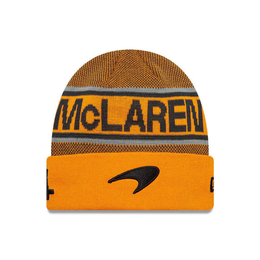 McLaren Racing F1 Team 2025 Lando Norris Cuff Beanie Adults - Papaya
