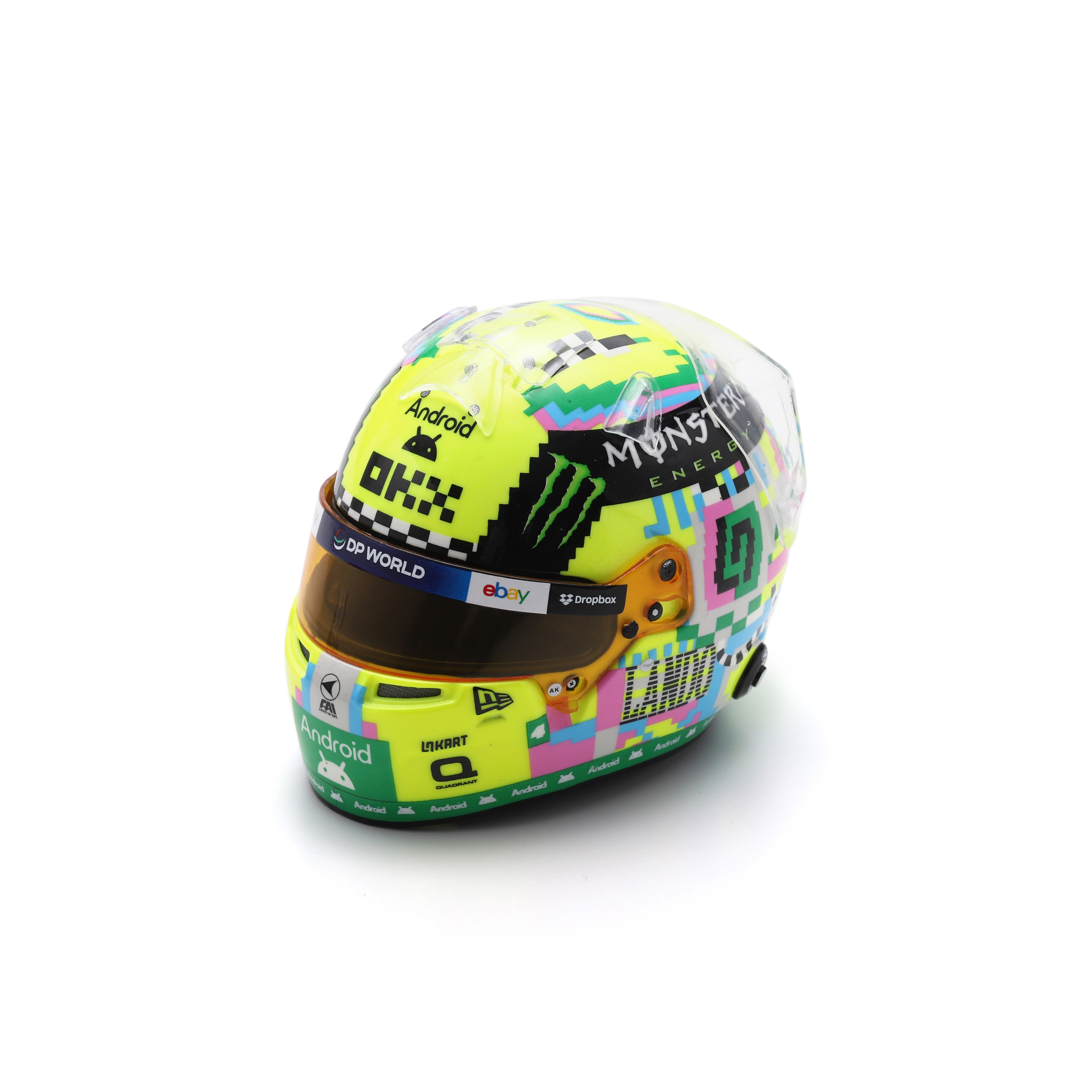 Spark McLaren F1 Team Lando Norris 2024 British GP 1:5 Scale Mini Helmet