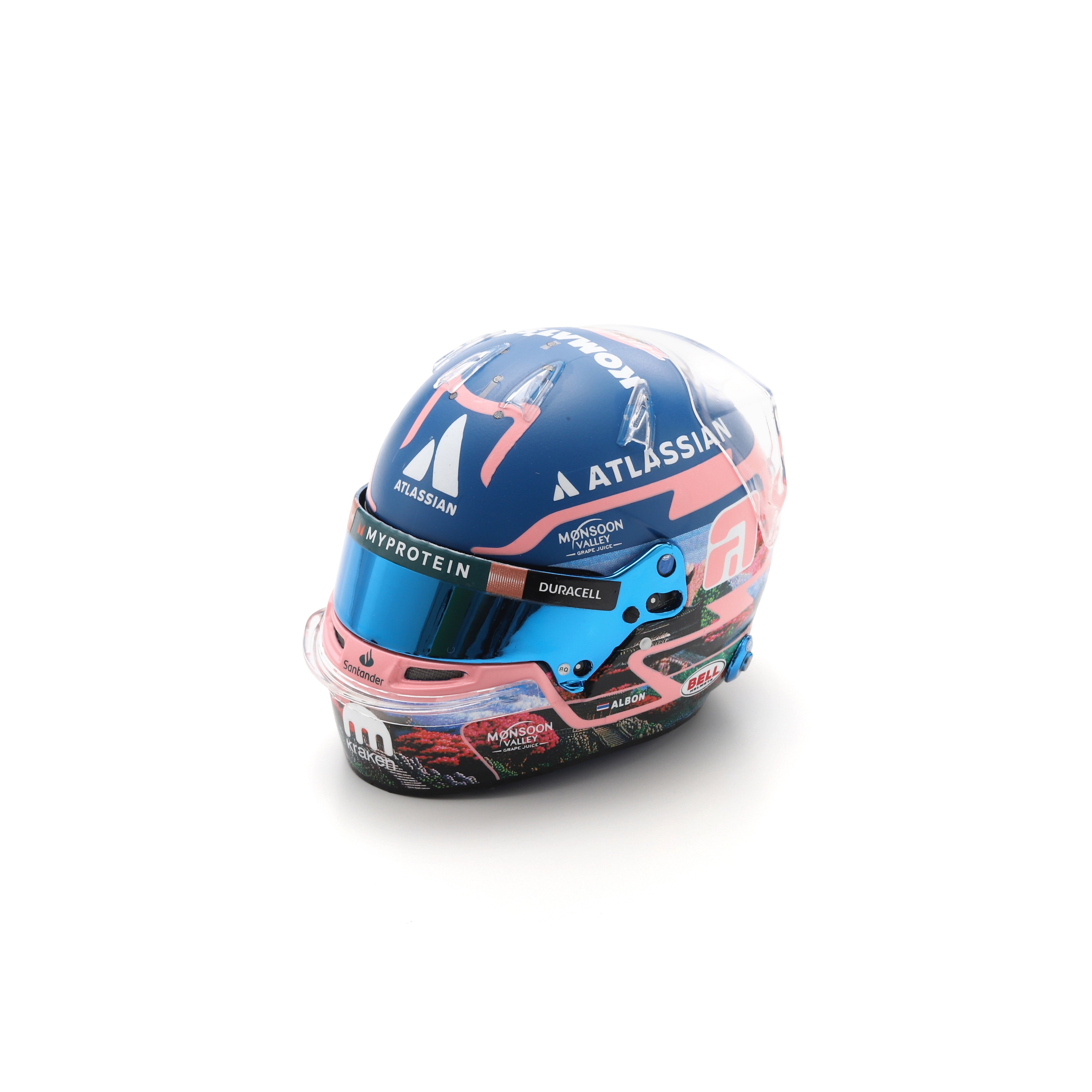 Spark Williams F1 Team Alex 2025 Mini Helmet Unisex - Blue - 1:5 Scale