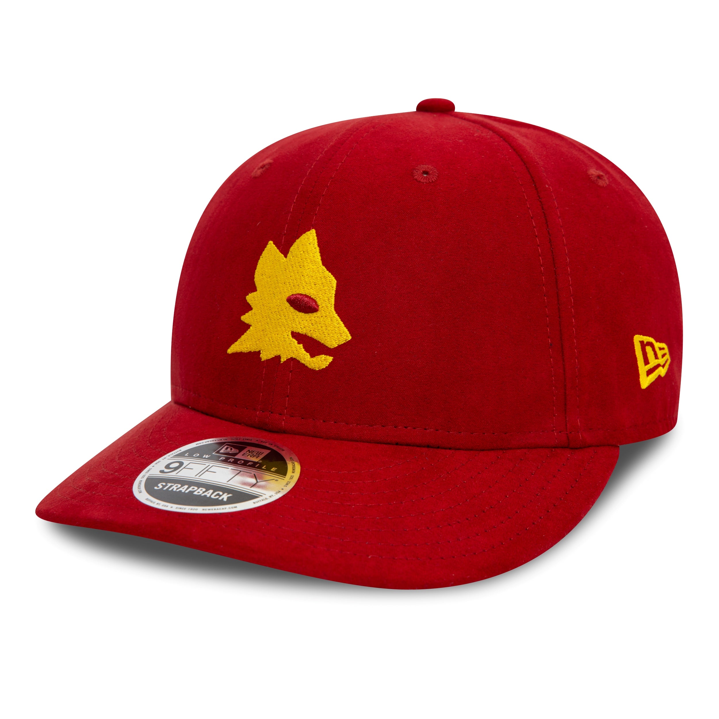 AS Roma Suede 9Fifty Cap LP Adults - Red | TheRaceWorks