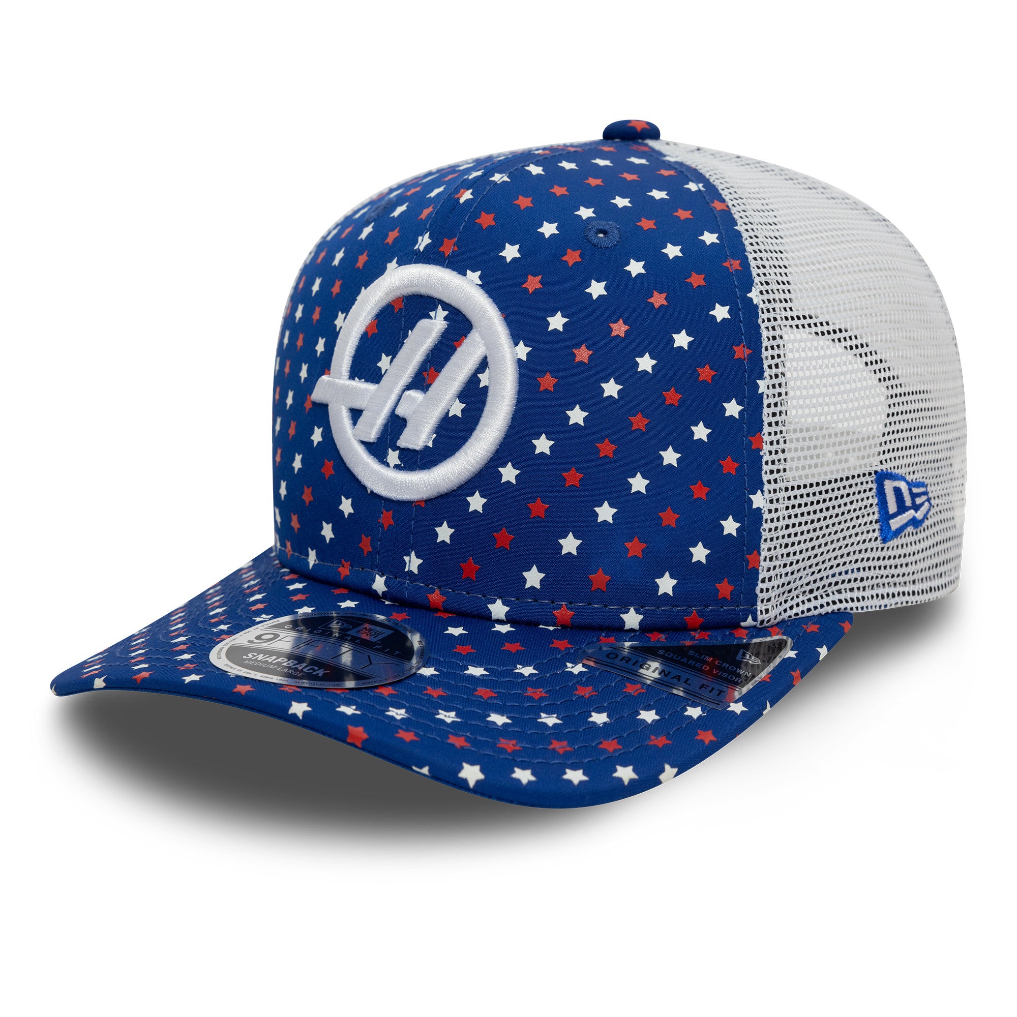 Haas F1 Austin 9Fifty Cap Pre Curve Adults - Bright Royal Blue