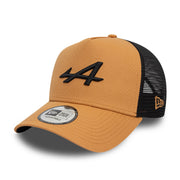 Alpine F1 Seasonal Trucker Cap Adults - Light Tan/Black