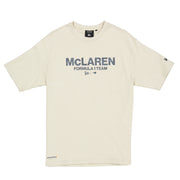 McLaren Racing F1 Wordmark Logo Oversized Tee Adults - Stone