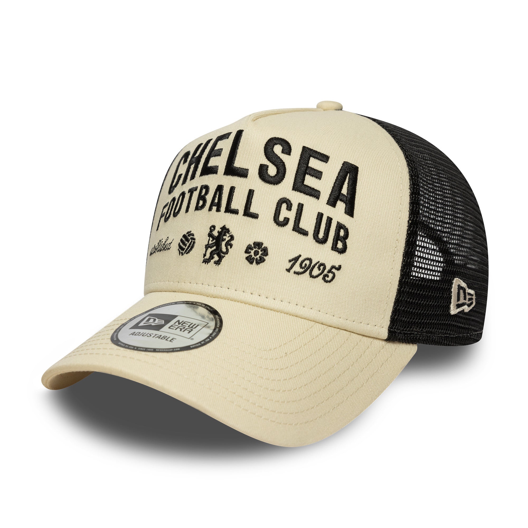 Chelsea FC Seasonal Trucker Cap Adults - Light Cream