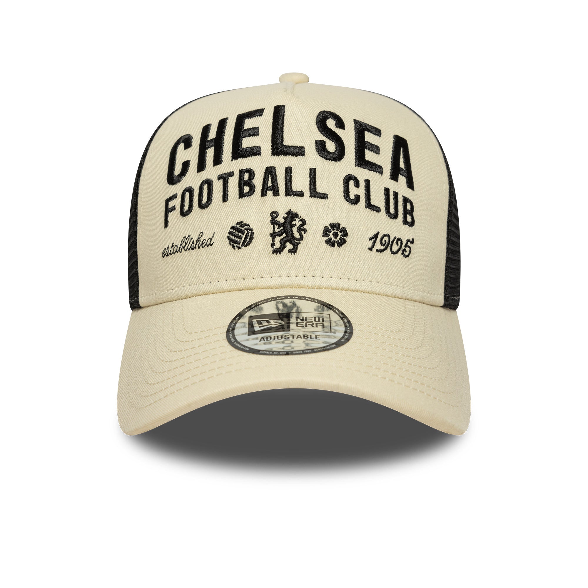 Chelsea FC Seasonal Trucker Cap Adults - Light Cream