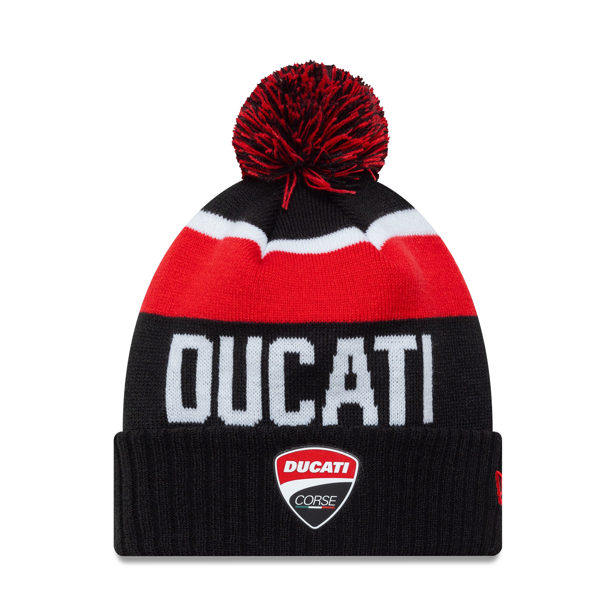 Ducati Sport Beanie Knit Adults - Black/Red