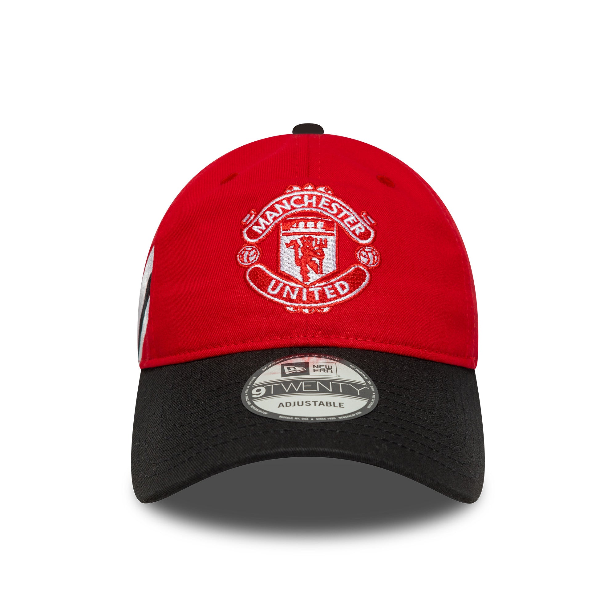 Manchester United Bar Stripe 9Twenty Cap Adults - Scarlet/Black
