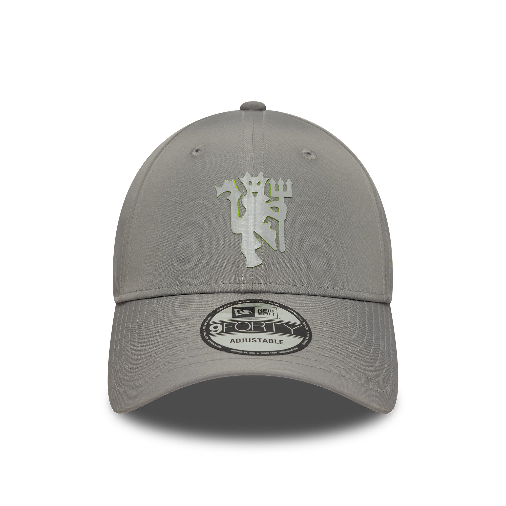 Manchester United Hd Keyline 9Forty Cap Adults - Grey/Neon Yellow