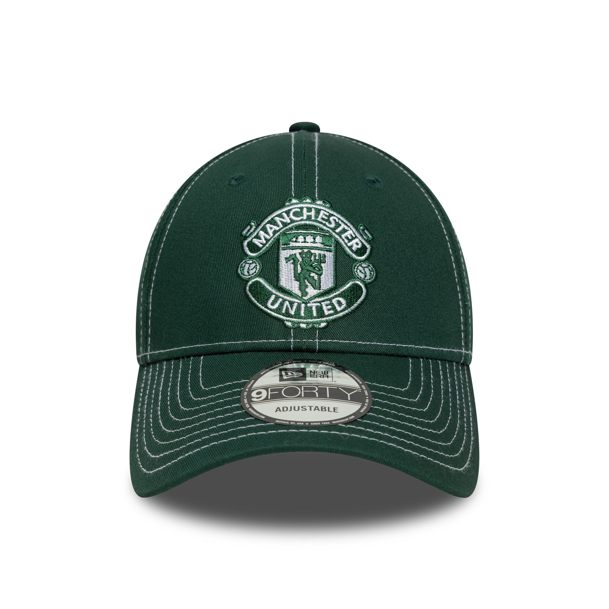 Manchester United Contrast Stitch 9Forty Cap Adults - Dark Green