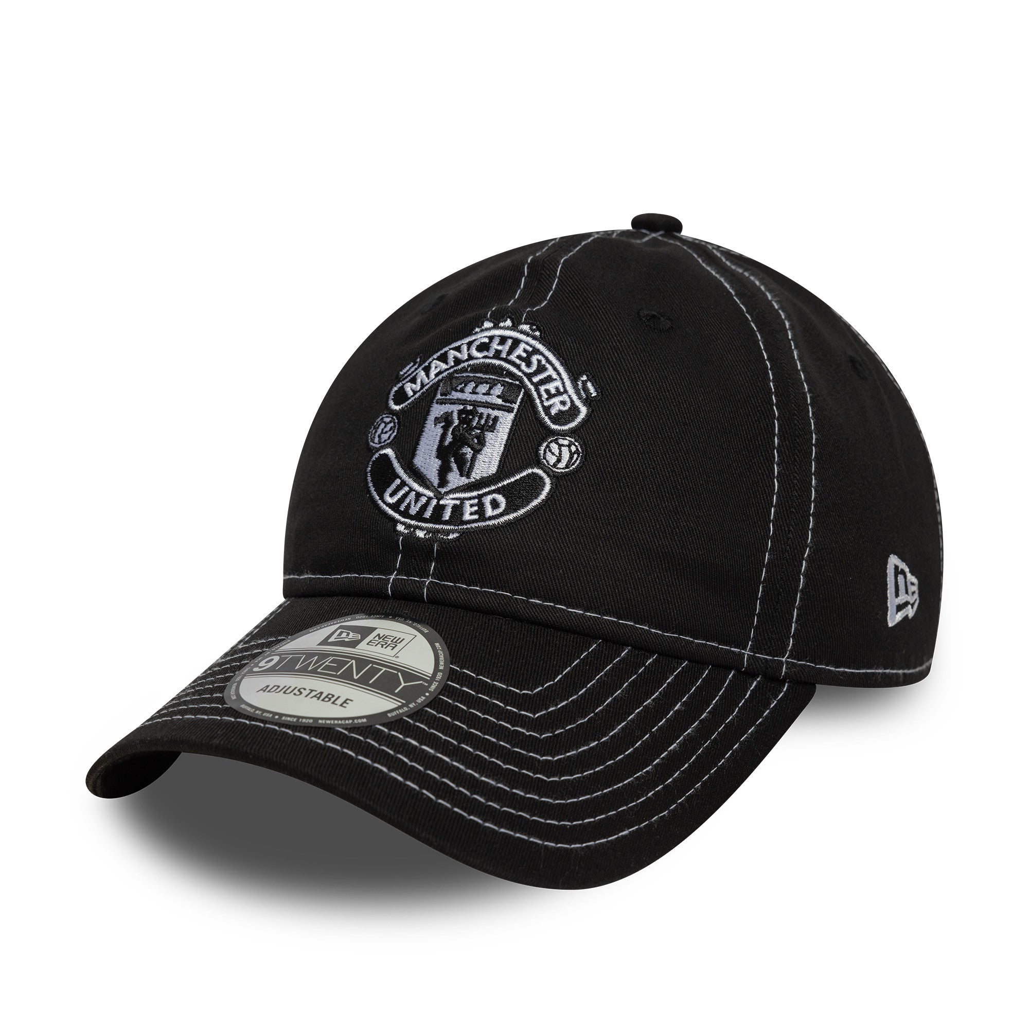 Manchester United Contrast Stitch 9Twenty Cap Adults - Black