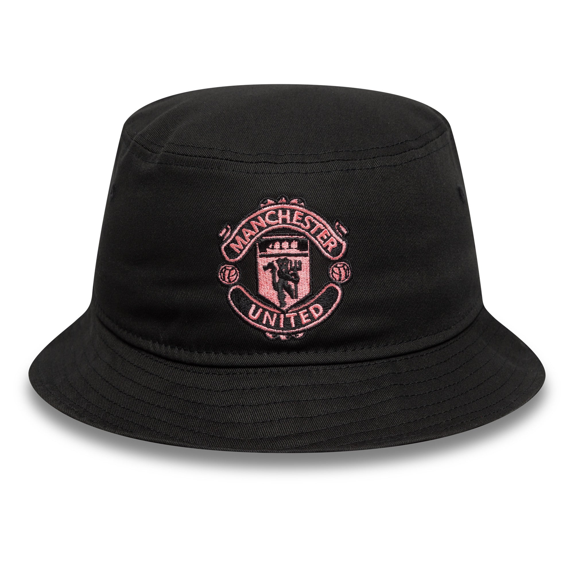 Manchester United Seasonal Bucket Hat Adults - Black/Pastel Pink