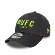Manchester United Seasonal 9Forty Cap Adults - Dark Grey/Bright Yellow