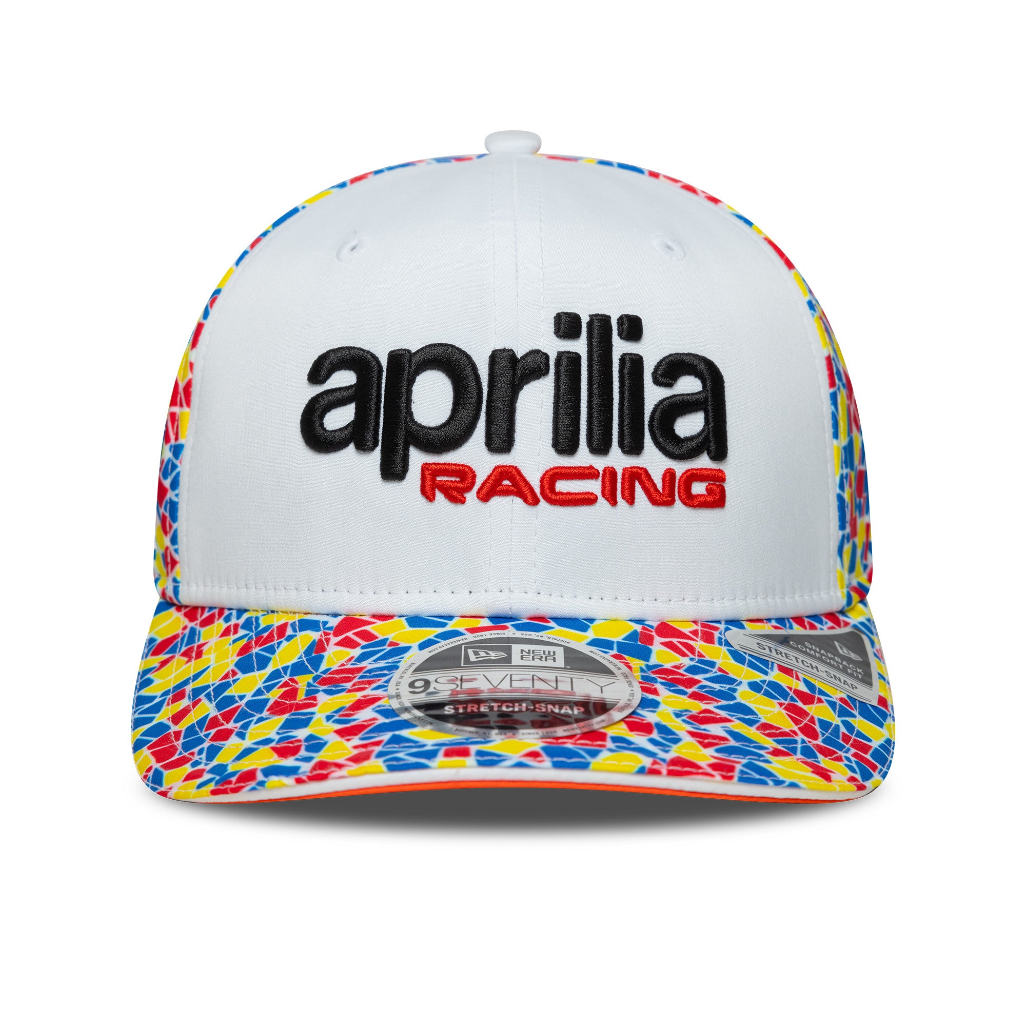 Aprilia Barcelona 9Seventy Cap Stretch Snap Adults - White