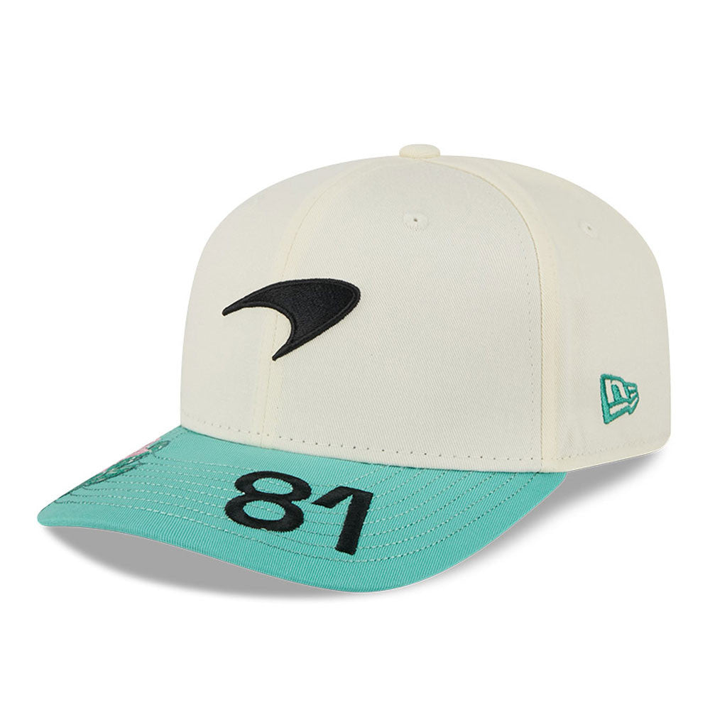 McLaren Racing F1 Brazil Oscar Piastri 9Seventy Cap Stretch Snap Adults - Chrome White