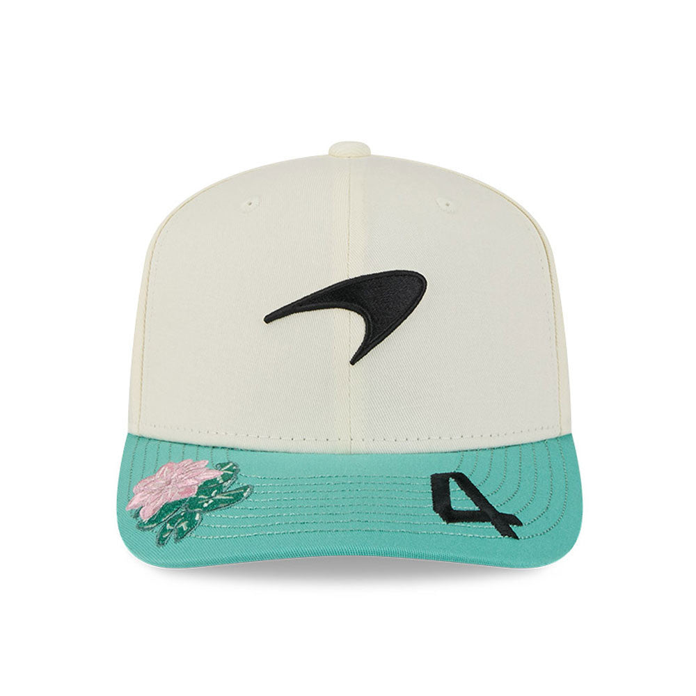 McLaren Racing F1 Brazil Lando Norris 9Seventy Cap Stretch Snap Adults - Chrome White
