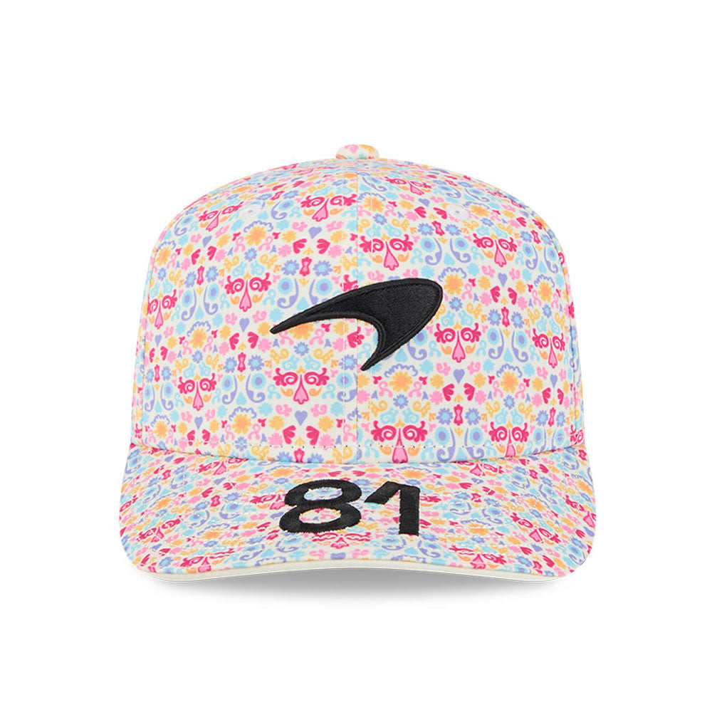 McLaren Racing F1 Mexico Oscar Piastri 9Seventy Cap Stretch Snap Adults - Chrome White