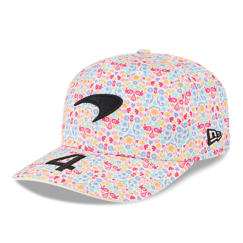 McLaren Racing F1 Mexico Lando Norris 9Seventy Cap Stretch Snap Adults - Chrome White
