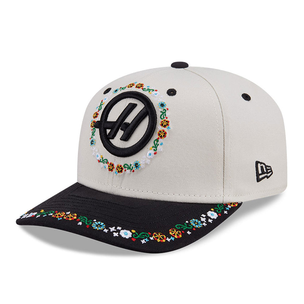 Haas F1 Mexico 9Seventy Cap Stretch Snap Adults - Ivory