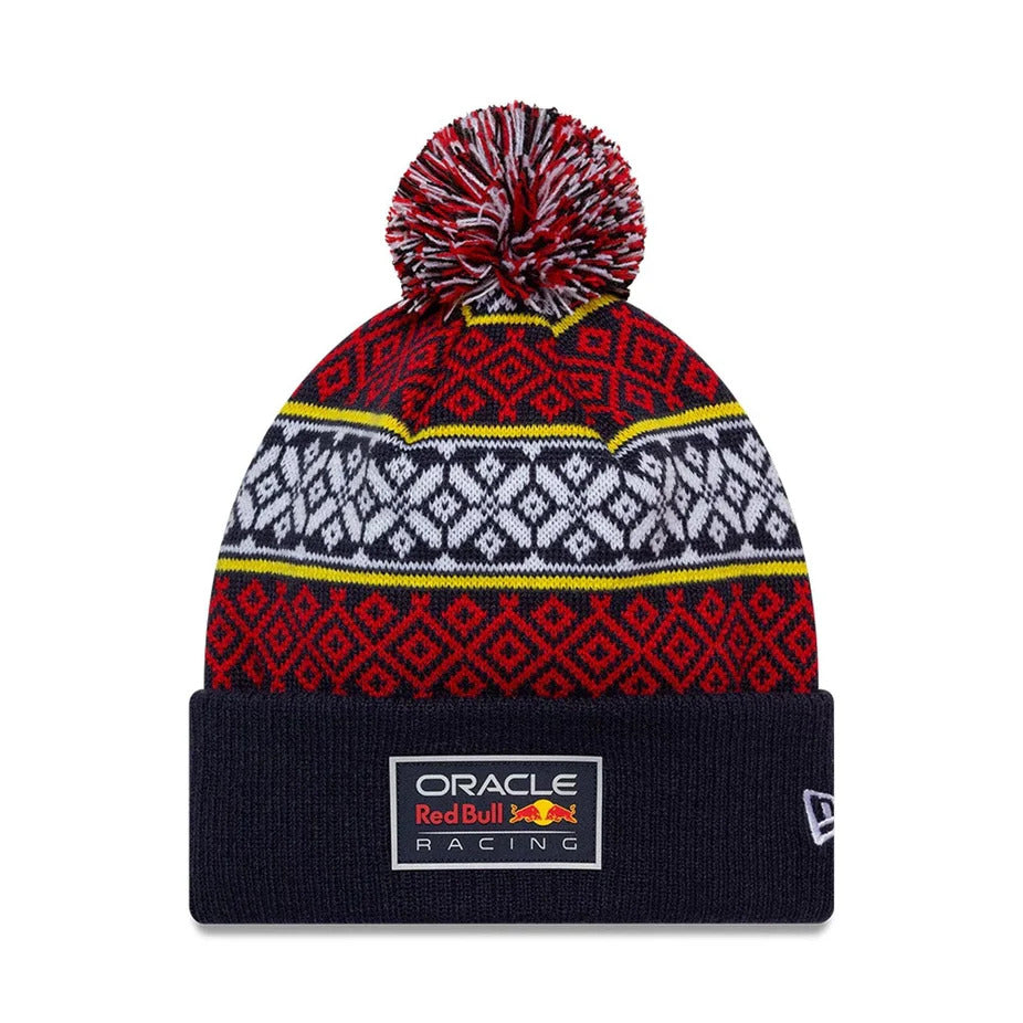 Red Bull Racing F1 Christmas Beanie Adults - Night Sky