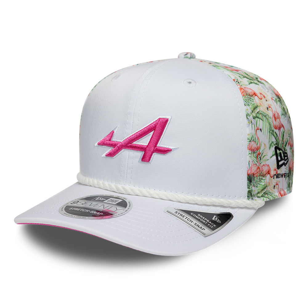 Alpine F1 Team 2026 Miami 9Seventy Cap Stretch Snap Adults - White/Pink