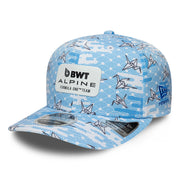 Alpine F1 Team 2026 Japan 9Seventy Cap Stretch Snap Adults - White/Sky
