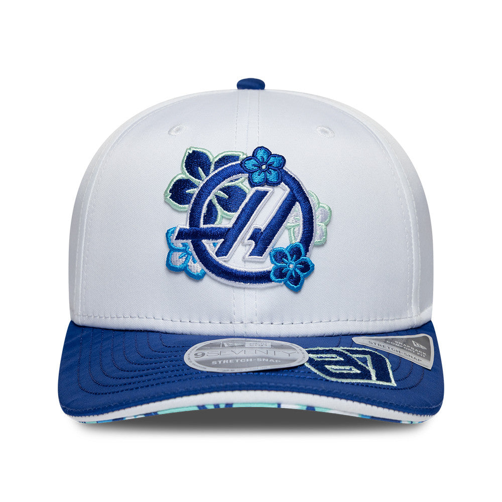 Haas F1 Oliver Bearman Japan 9Seventy Cap Stretch Snap Adults - White