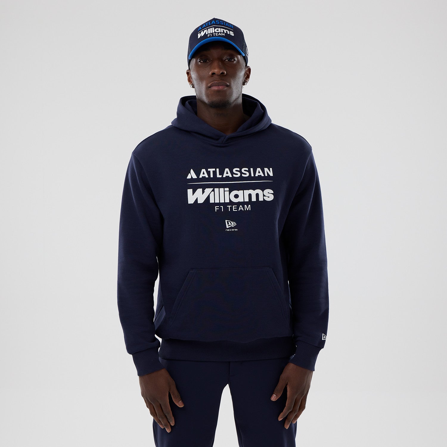 Williams F1 Oversized Hoodie Mens - Night Shift Navy