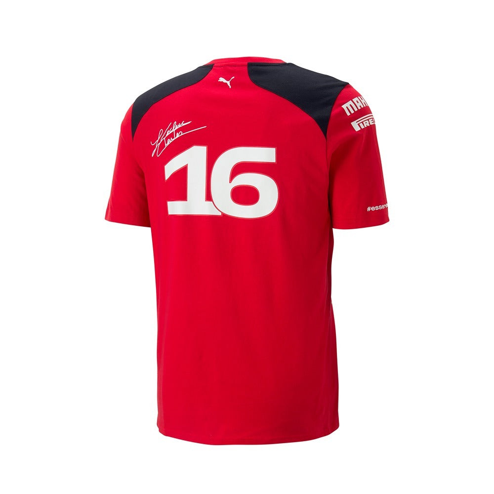 Scuderia Ferrari F1 2023 Team Leclerc Tee Mens - Red