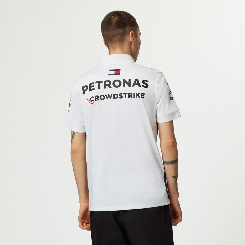 Mercedes AMG Petronas F1 2023 Team Polo Mens - White