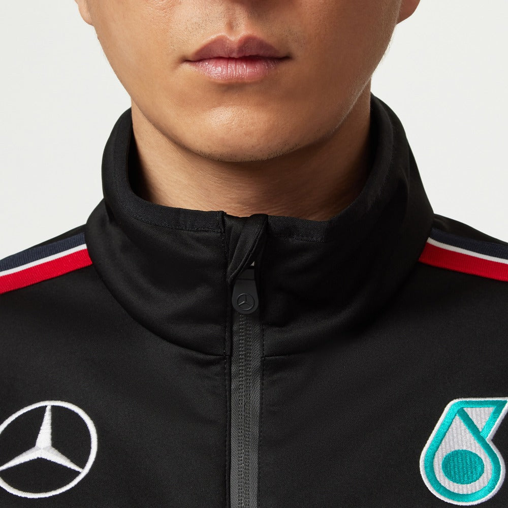 Mercedes AMG Petronas F1 2023 Team Softshell Jacket Mens - Black