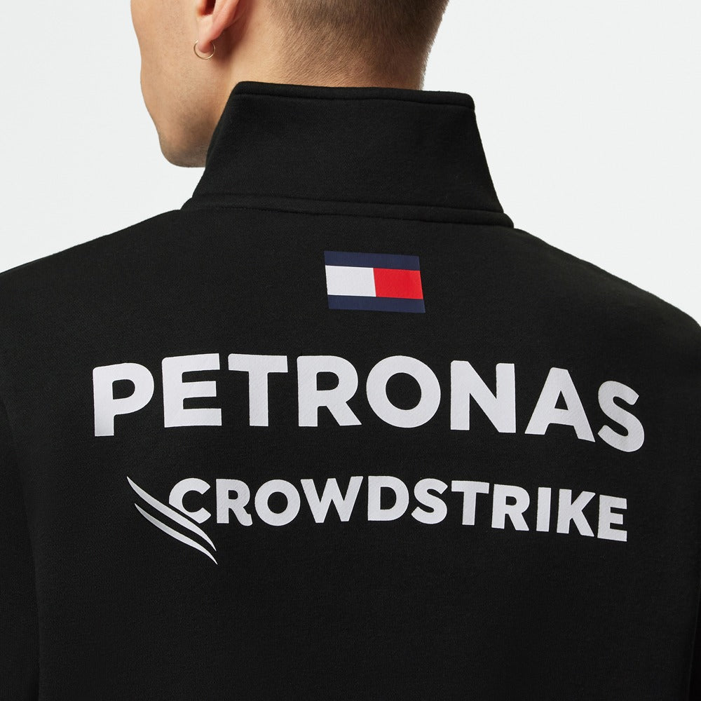 Mercedes AMG Petronas F1 2023 Team 1/4 Zip Sweat Mens - Black