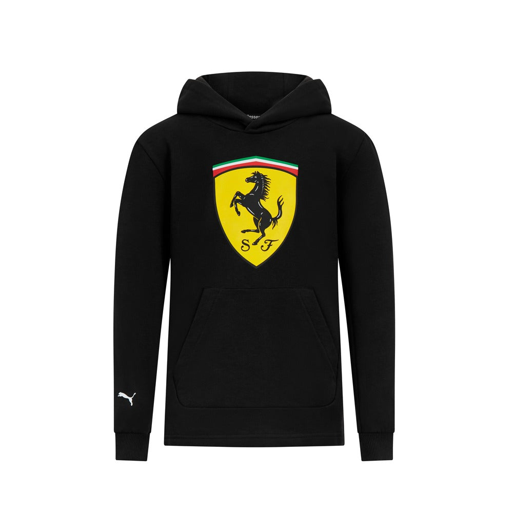 Scuderia Ferrari Big Shield Hoody Kids - Black