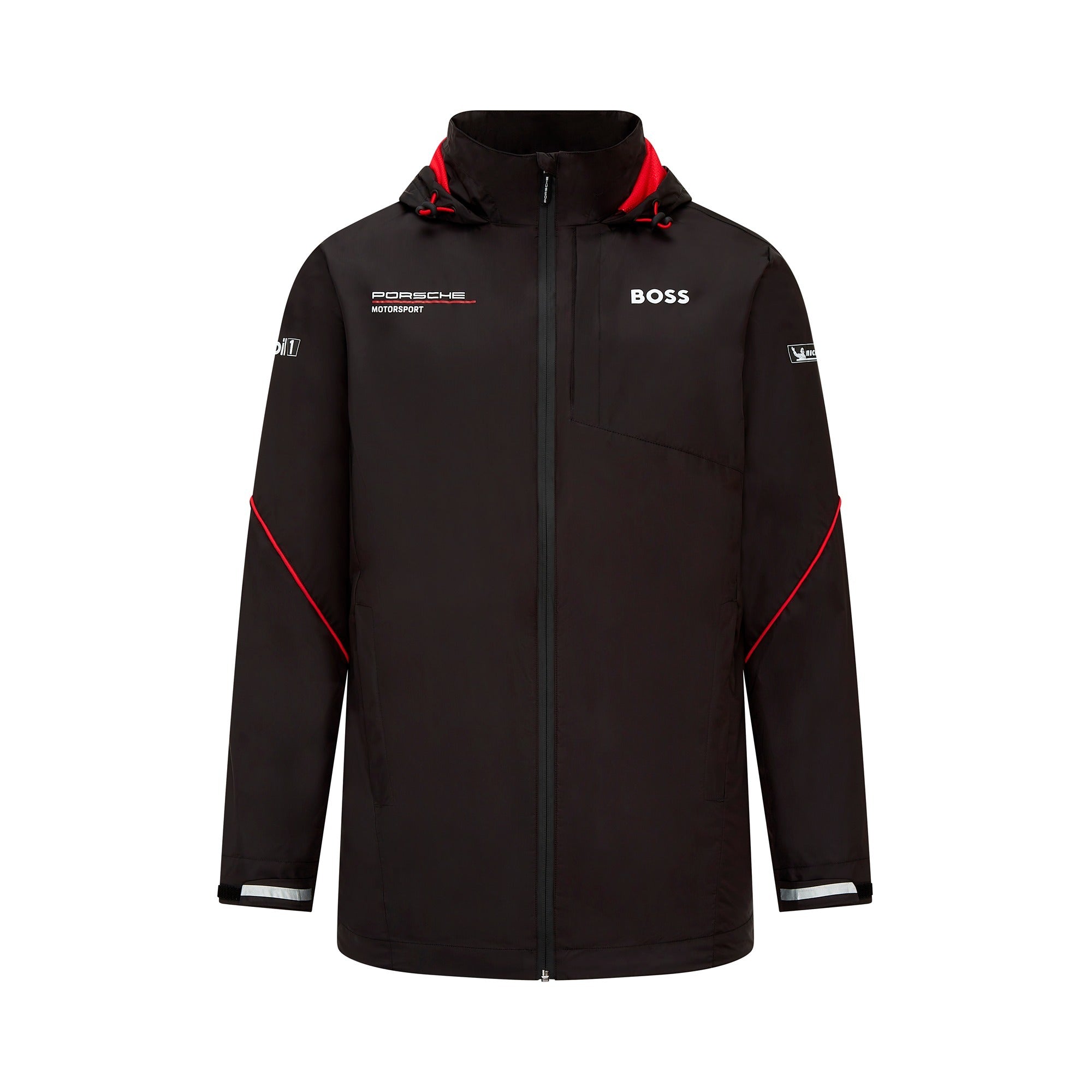 Porsche Förch Racing Team Jacket M 2014 Porsche Team Rain Jacket Mens - Black | TheRaceWorks