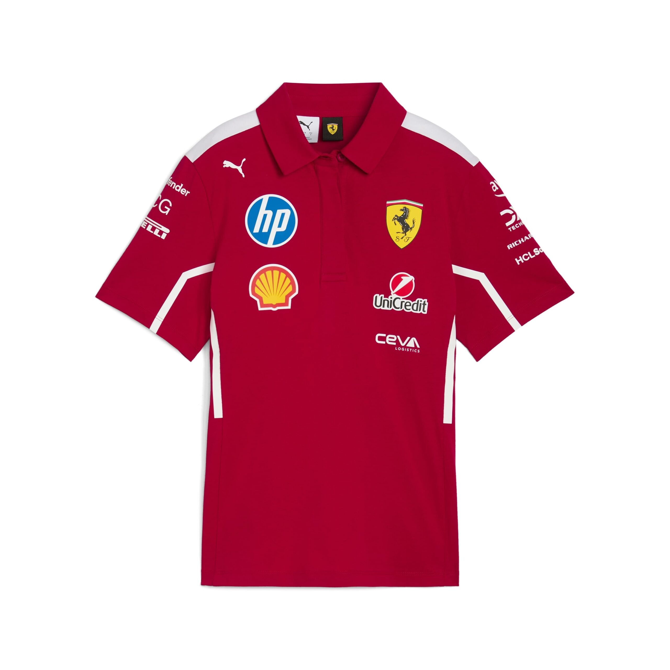 Scuderia Ferrari F1 Team 2025 Polo Womens - Dark Cherry