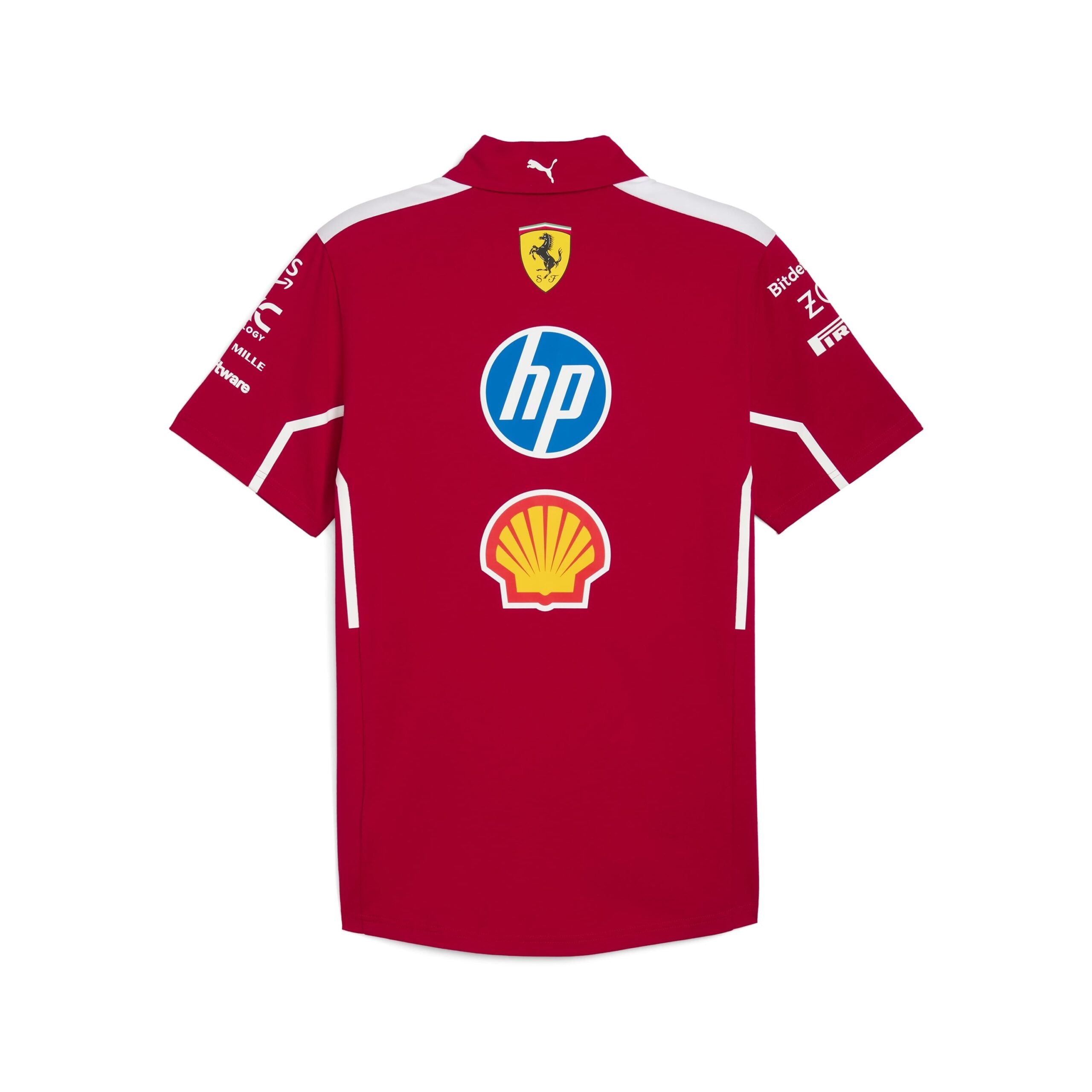 Scuderia Ferrari F1 Team 2025 Polo Womens - Dark Cherry