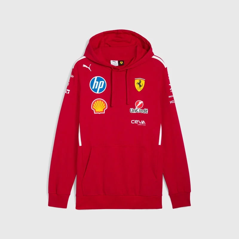 Scuderia Ferrari F1 Team 2025 Hoodie Kids - Dark Cherry