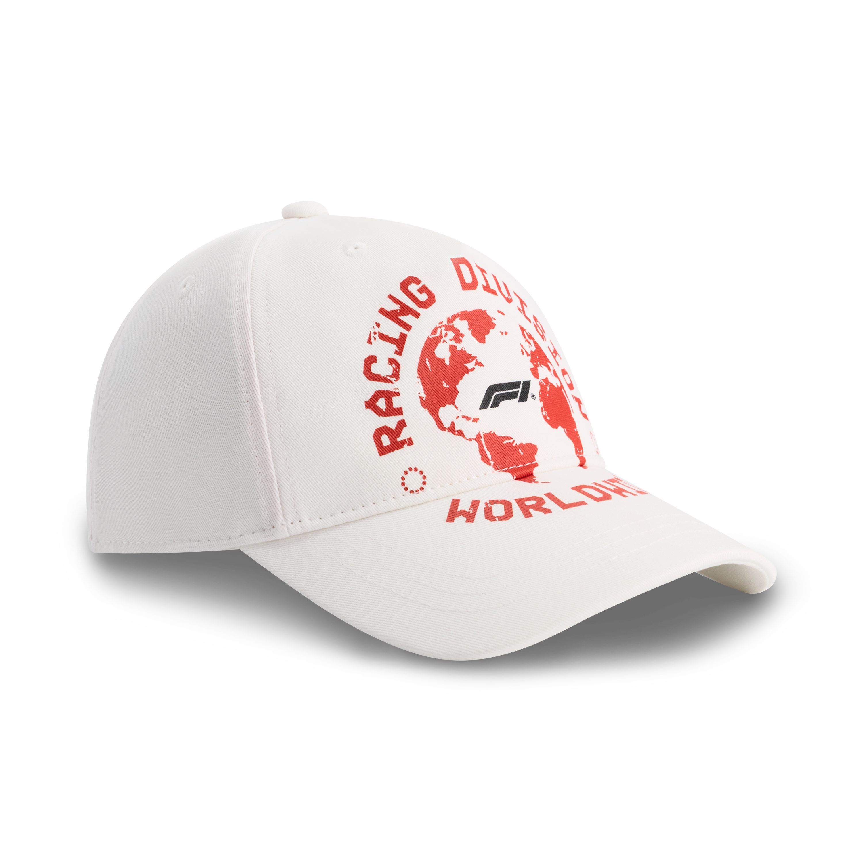 F1 Racing Division Worldwide Graphic Baseball Cap Unisex - Cloud Dancer