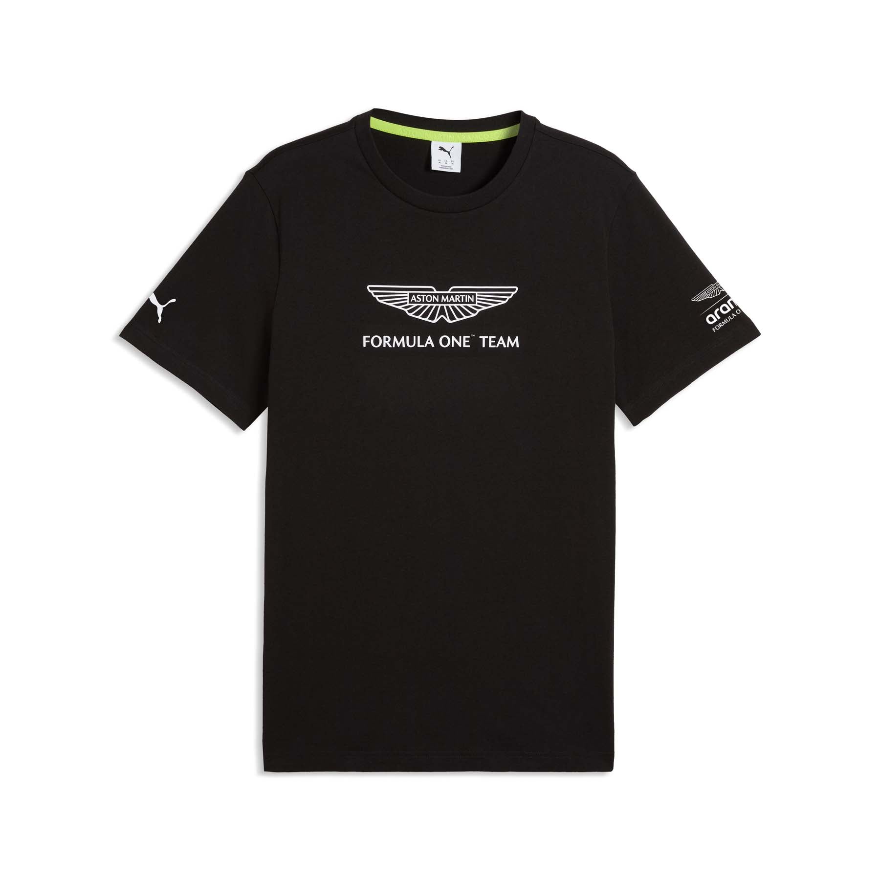 Aston Martin F1 Large Logo Tee Mens - Black