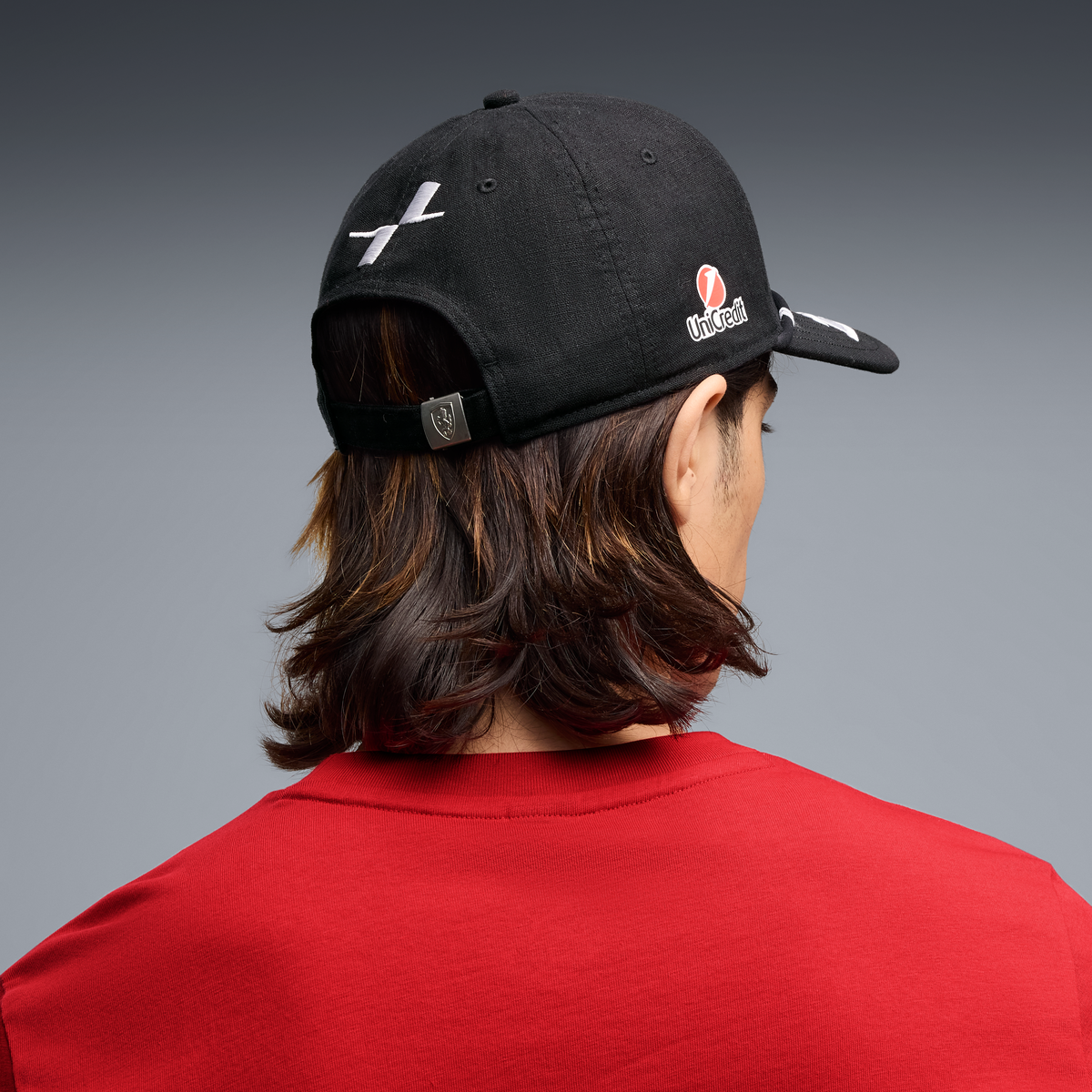 Scuderia Ferrari F1 Team 2026 Singapore Leclerc Low Curve Cap Adults - Black